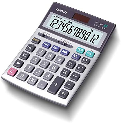 【ポイント2倍】 【クーポン付】 カシオ 本格実務電卓 12桁 グリーン購入法適合 デスクタイプ DS-12WT-N 送料無料|モデラート ガジェットショップ