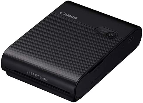 【尖んがり2倍】 【クーポン券付】 Canon かっこ良い電話機用印刷工 SELPHY SQUARE QX10 黒いこと(高耐久/消印紙/パウダーコンパクト) 貨物輸送無料