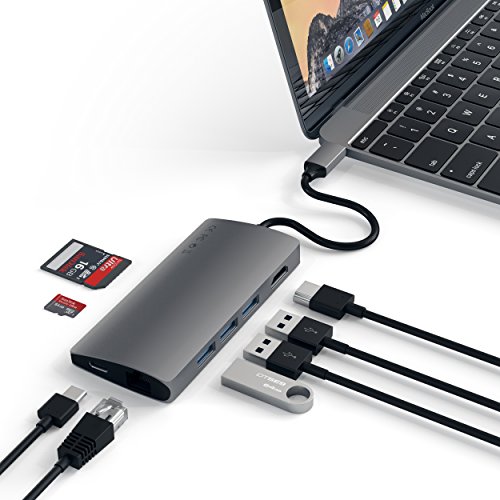 【ポイント2倍】 【クーポン付】 Satechi V2 マルチ USB ハブ Type-C パススルー充電 4K HDMI出力 カードリーダー 送料無料