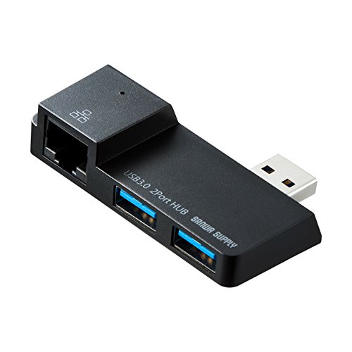 【ポイント2倍】 【クーポン付】 サンワサプライ Surface用USB3.0USBハブ USB-3HSS2BK 送料無料