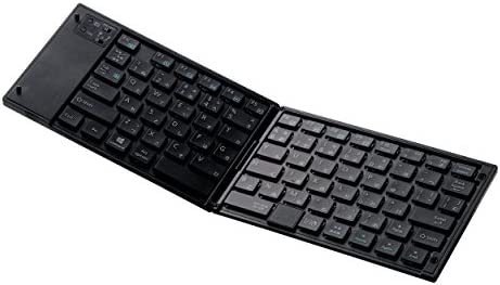 【ポイント2倍】 【クーポン付】 エレコム キーボード Bluetooth 折りたたみ マルチペアリング ポインティングデバイス付 ブラック TK-FLP01PBK 送料無料