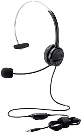 【ポイント2倍】 【クーポン付】 エレコム ヘッドセット 4極ミニプラグ オーバーヘッド 有線 片耳 変換ケーブル付 30mmドライバ ブラック 送料無料