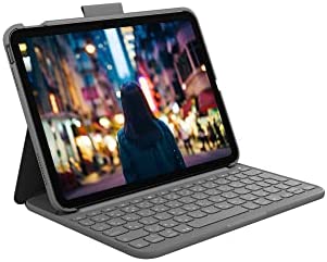 【尖んがり2倍】 【引き換え証付】 ロジクール Logicool iPad 10.9in 第10時人 相応う 鍵盤付き添い人容れもの Slim Folio iK1060GRA 無線電話 Bluetooth 鍵盤 原則として型 容れもの 国内定め事品 2年次製造会社引きうける オックスフォード薄墨色 貨物輸送無料