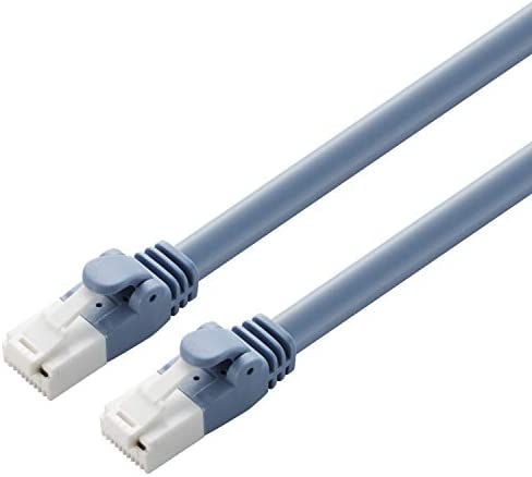 【ポイント2倍】 【クーポン付】 エレコム LANケーブル CAT6A対応 50m 爪折れ防止 簡易パッケージ EU RoHS指令準拠 ヨリ線 ブルー 送料無料|モデラート ガジェットショップ
