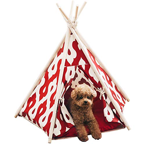 大割引 Sサイズ ペットティピーテント ペットテント G Red Kl Tent S 猫 犬 ペットハウス 犬用品 Indonesiadevelopmentforum Com