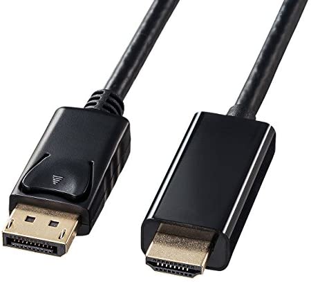 【ポイント2倍】 【クーポン付】 サンワサプライ DisplayPort-HDMI変換ケーブル(ブラック・1m) KC-DPHDA10 送料無料