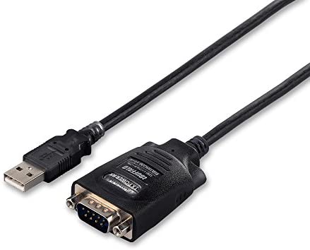 【ポイント2倍】 【クーポン付】 iBUFFALO USBシリアルケーブル(USBtypeA to D-sub9ピン)0.5m ブラックスケルトン 送料無料