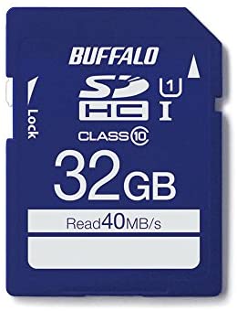 【尖んがり2倍】 【引き換え証付】 BUFFALO UHS-I Class1 SD歌留多 32GB RSDC-032GU1S 貨物輸送無料