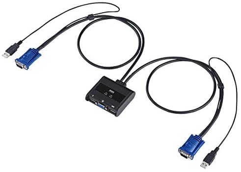 【ポイント2倍】 【クーポン付】 サンワサプライ パソコン自動切替器(2:1) SW-KVM2UUN 送料無料