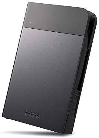 【ポイント2倍】 【クーポン付】 BUFFALO ICカードロック解除対応MILスペック耐衝撃ボディー防滴・防塵ポータブルHDD 2TB ブラック 送料無料
