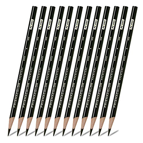 Prismacolor 色鉛筆12本セット ブラック 最高級 柔らかい芯 Set Of 12 septicin Com