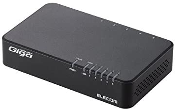 【ポイント2倍】 【クーポン付】 エレコム スイッチングハブ ギガビット 5ポート マグネット付き 電源内蔵 EHC-G05PN-JB 送料無料