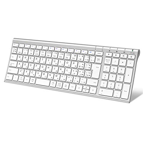 【ポイント2倍】 【クーポン付】 iClever キーボード Bluetooth 日本語 JIS配列3台同時接続可能 テンキー付きフルサイズ 超薄型 ワイヤレス 送料無料