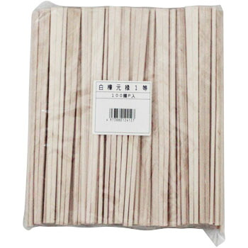 白樺元禄箸 １等 １００膳 （１入れもの）