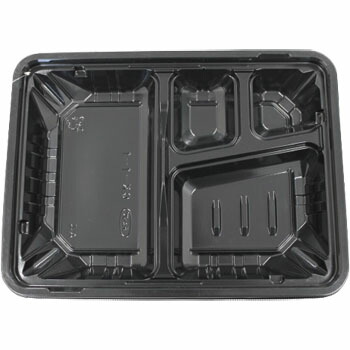 楽天市場】KB−2黒 透明蓋付 50入 弁当容器 テイクアウト 持ち帰り