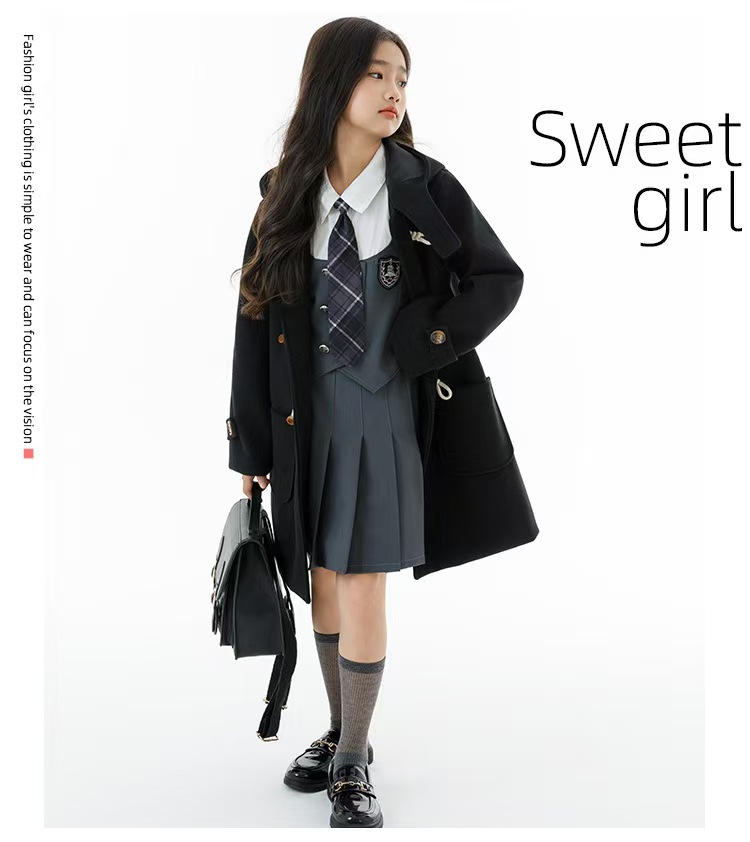 コート アウター 子供服 ロング 秋冬 女の子 子供 ピーコート ジャケット チェスターコート トップス きれいめ 上品 長袖 カーディガン ワンピース チュニック トレンチコート 無地 可愛い オーバーサイズ 洗える 羽織 体型カバー こども服 防寒 冬服 卒園式 入学式