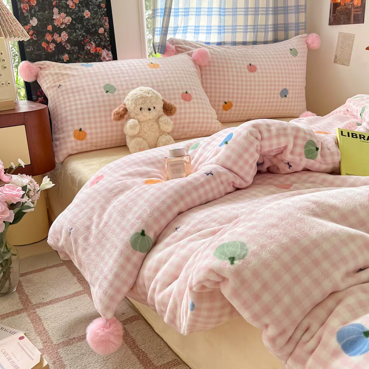シングル 布団カバーセット 掛け布団カバー 布団カバー かわいい 子供 3点セット 冬 おしゃれ 4点セット ダブル 暖か あったか 掛けふとんカバー カバー 掛布団カバー 枕カバー 寝具カバーセット 毛布カバー シーツ ボックスシーツ オシャレ ベッドカバー 花柄 チェック