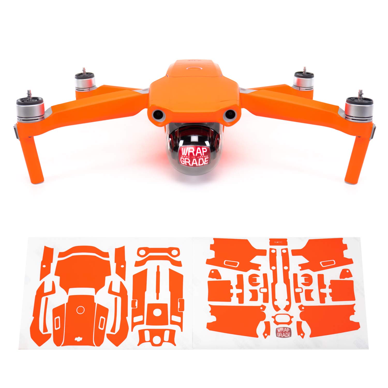 【送料無料】 for DJI Mavic Air 2 スキンシール (ネオンオレンジ)｜modern