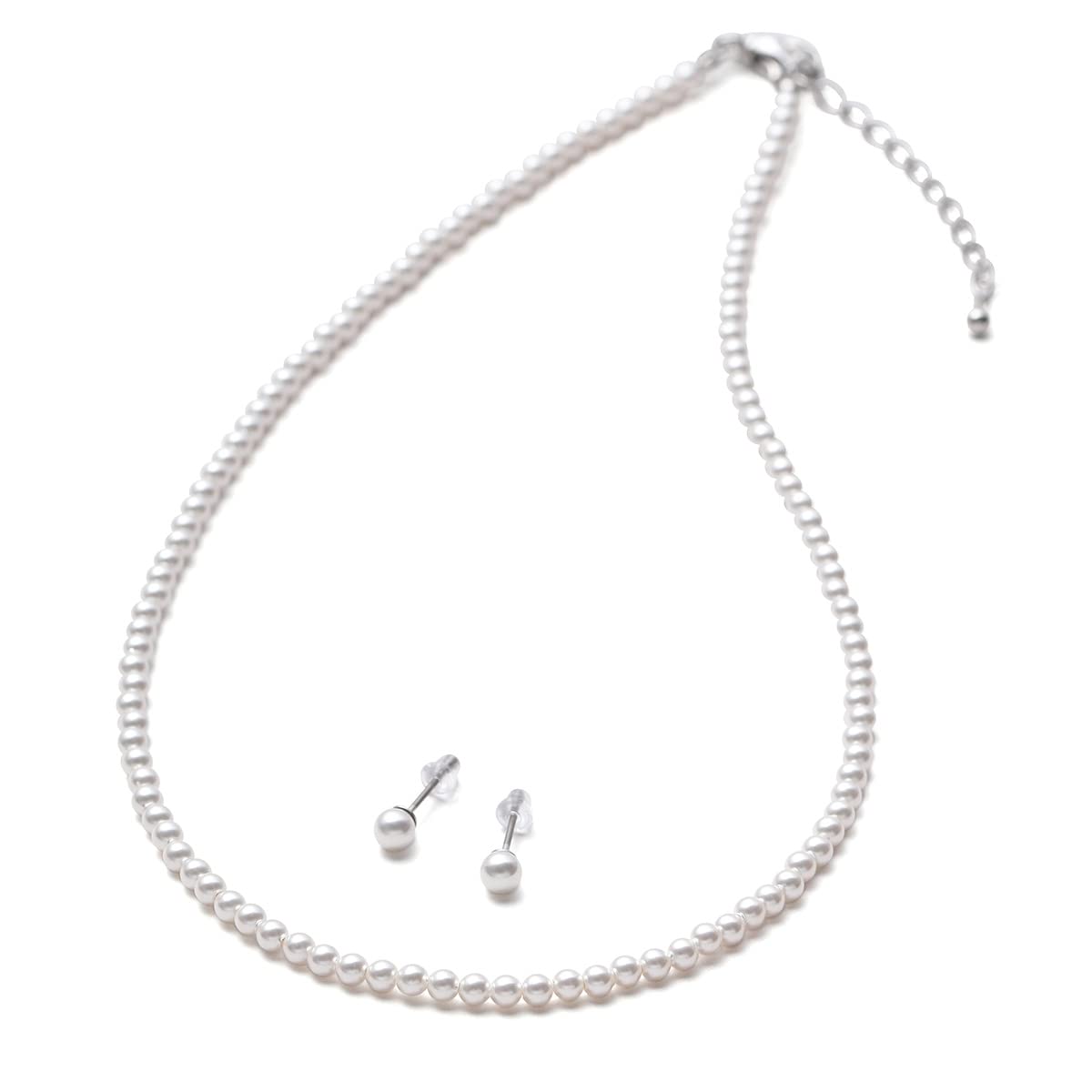 【送料無料】 パールネックレス セット ベビーパール グランプレミアム アクセサリー 3mm ブランド｜modern