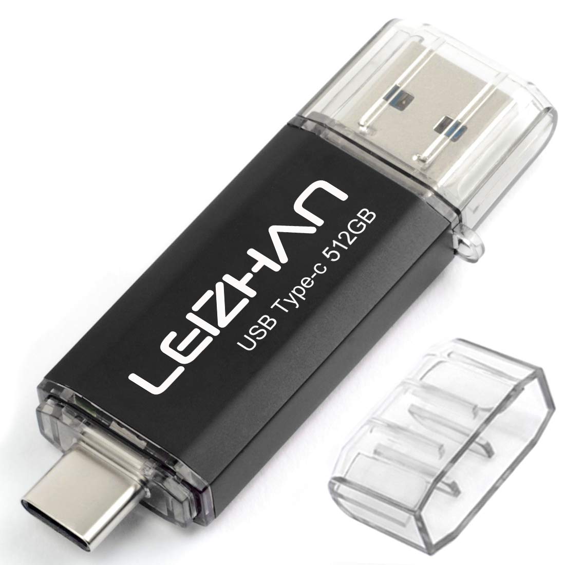 【送料無料】LEIZHAN TYPE-C USBメモリー?フラッシュドライブ 512G USB 3.0対応 高速転送OTG、スマホ?PC用、容量不足解消、マイクロペン｜modern