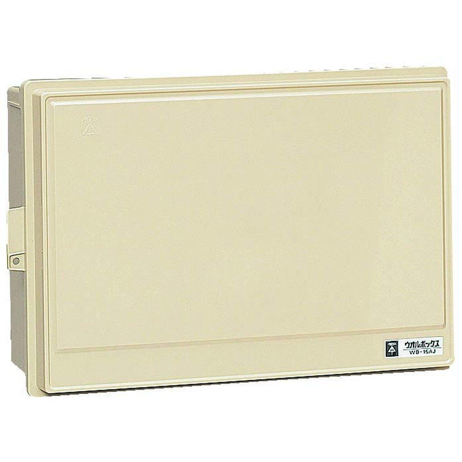 【送料無料】 プラスチック製防雨ボックス ウオルボックス Aタイプ 屋根無 ヨコ型 350&times;530&times;180mm ベージュ 1個 WB-15AOJ｜modern