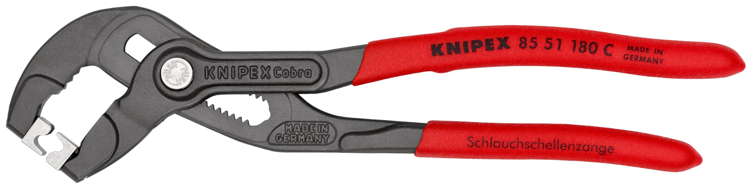 【送料無料】クニペックス KNIPEX ホースクリッププライヤー 全長:180mm 8551-180C｜modern