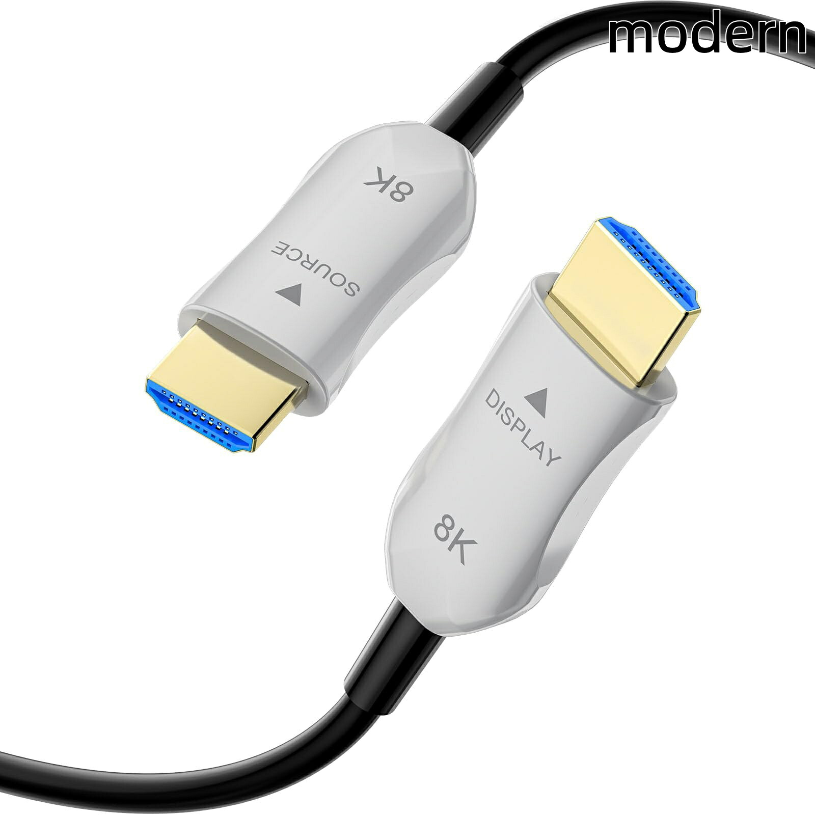【送料無料】8K光ファイバーHDMI 2.1ケーブル 45m 長いアクティブ HDMI ケーブル高速ファイバー HDMI ケーブル 48Gbps 8K@60Hz 4K@120Hz｜modern