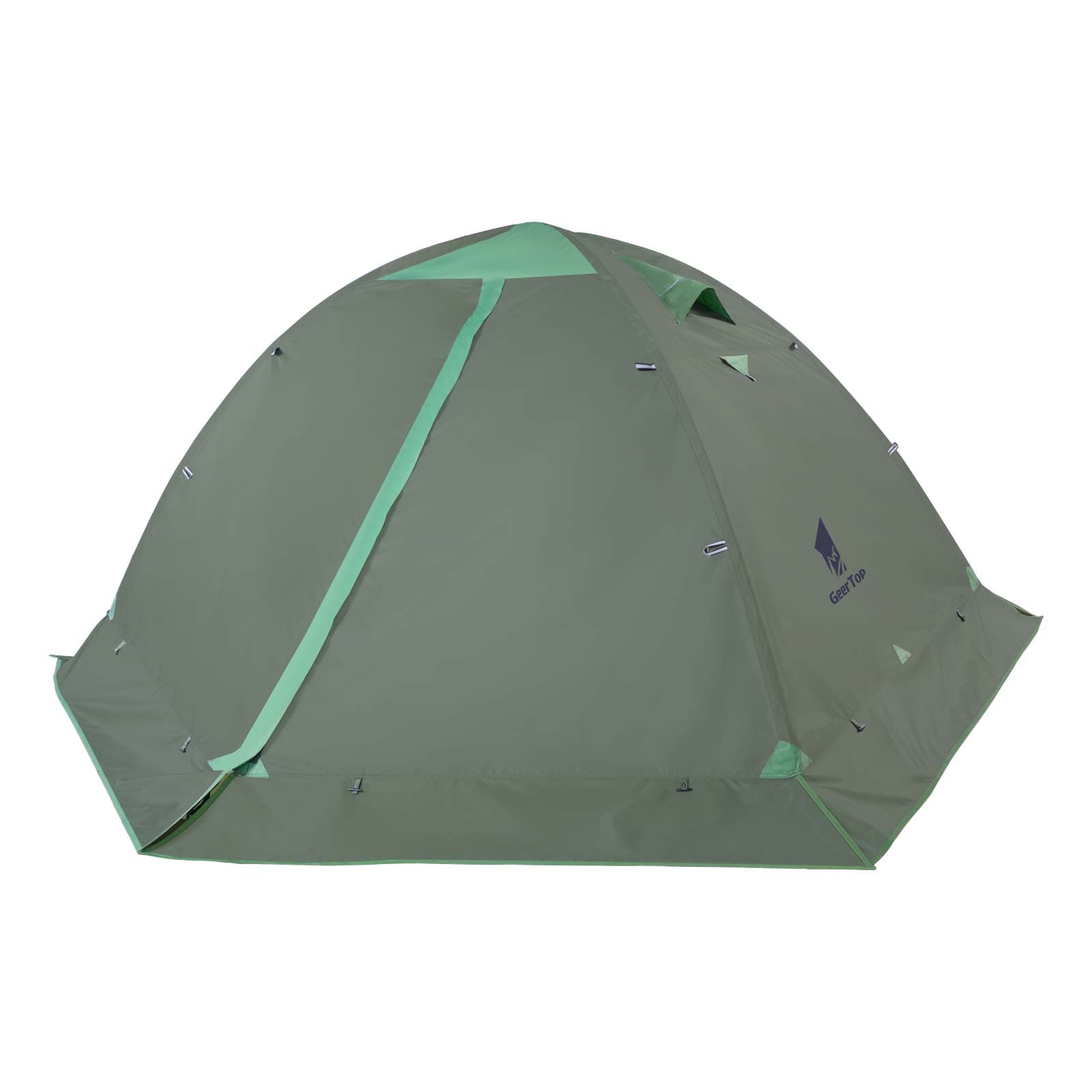 【送料無料】GEERTOP テント 2人用 ソロテント 軽量 4シーズン 二重構造 耐水圧5000MM 防水 登山 スカート付き 防寒 キャンプ バイク ア|modern