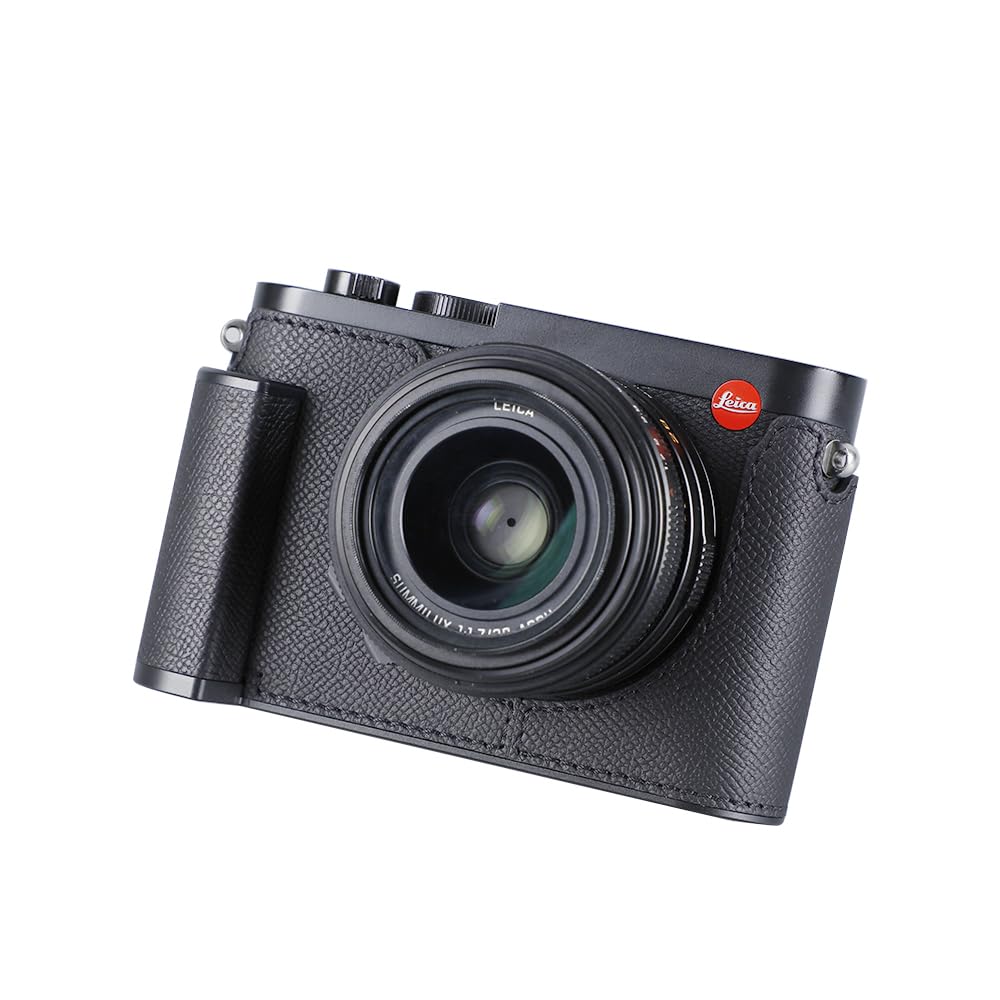 【送料無料】SIUTATDSH カメラハーフケース Leica Q2用、ビンテージメタル本革カメラ保護ケース スタイリッシュ ポータブル 耐衝撃 (ブ｜modern 13,180円