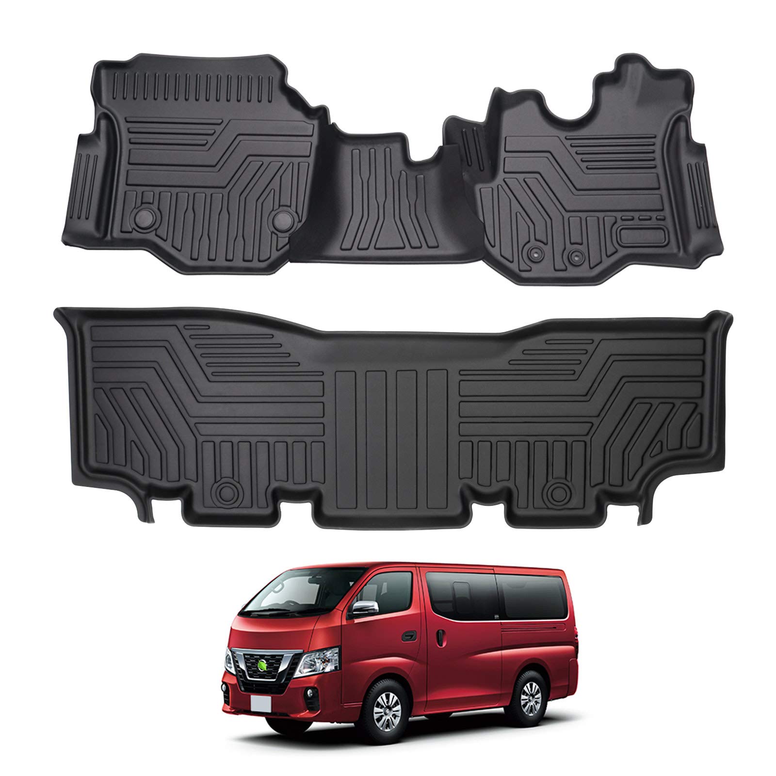 【送料無料】 ニッサン NV350 キャラバン E26系 フロアマット カーマット セカンドマット CARAVAN E26 2012-2022年に適用 防水|modern