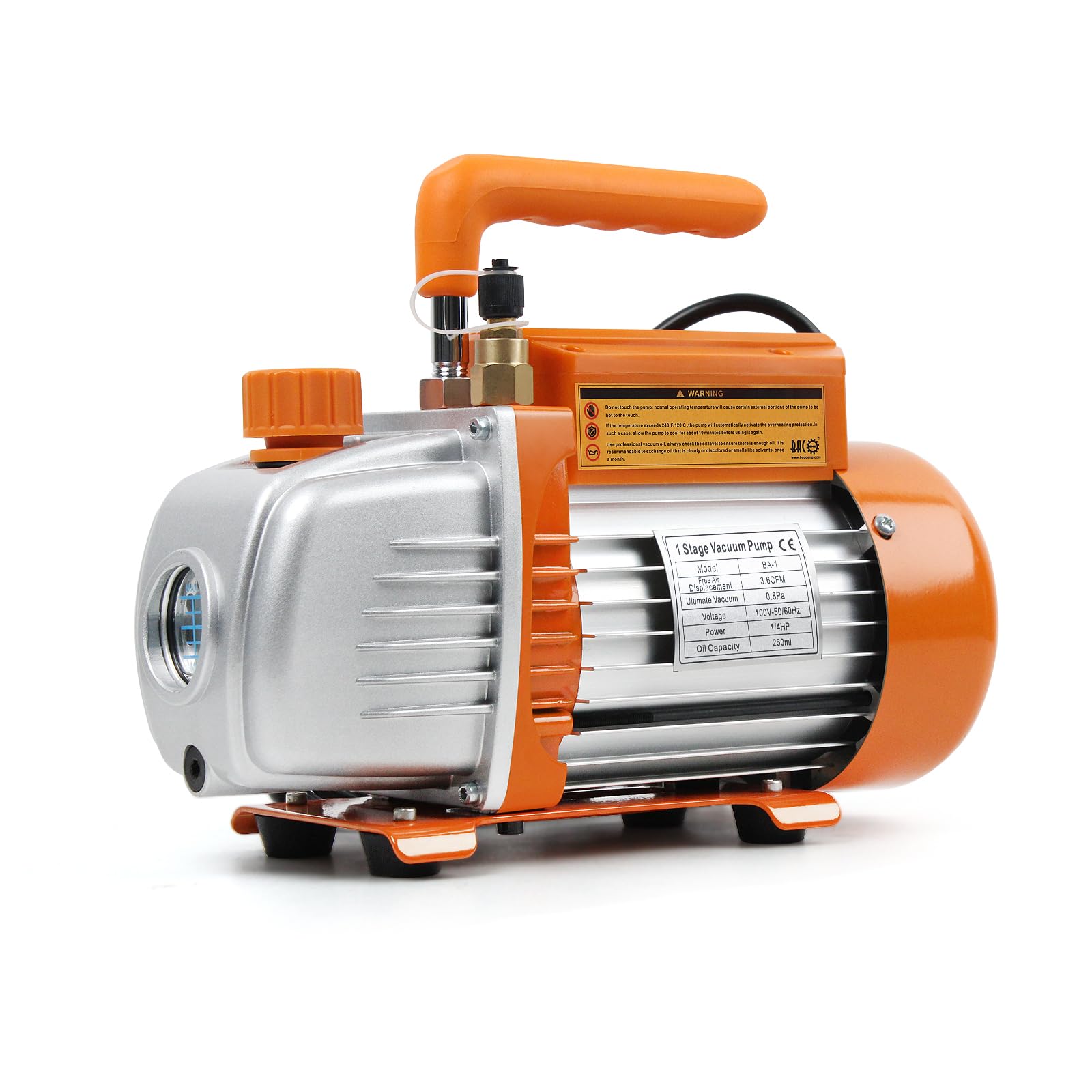 【送料無料】BACOENG 3.6 CFM一段式真空ポンプ 100V 50/60Hz HVAC エアコン 真空ポンプ エポキシ樹脂真空脱泡 ポンプ本体｜modern 10,866円