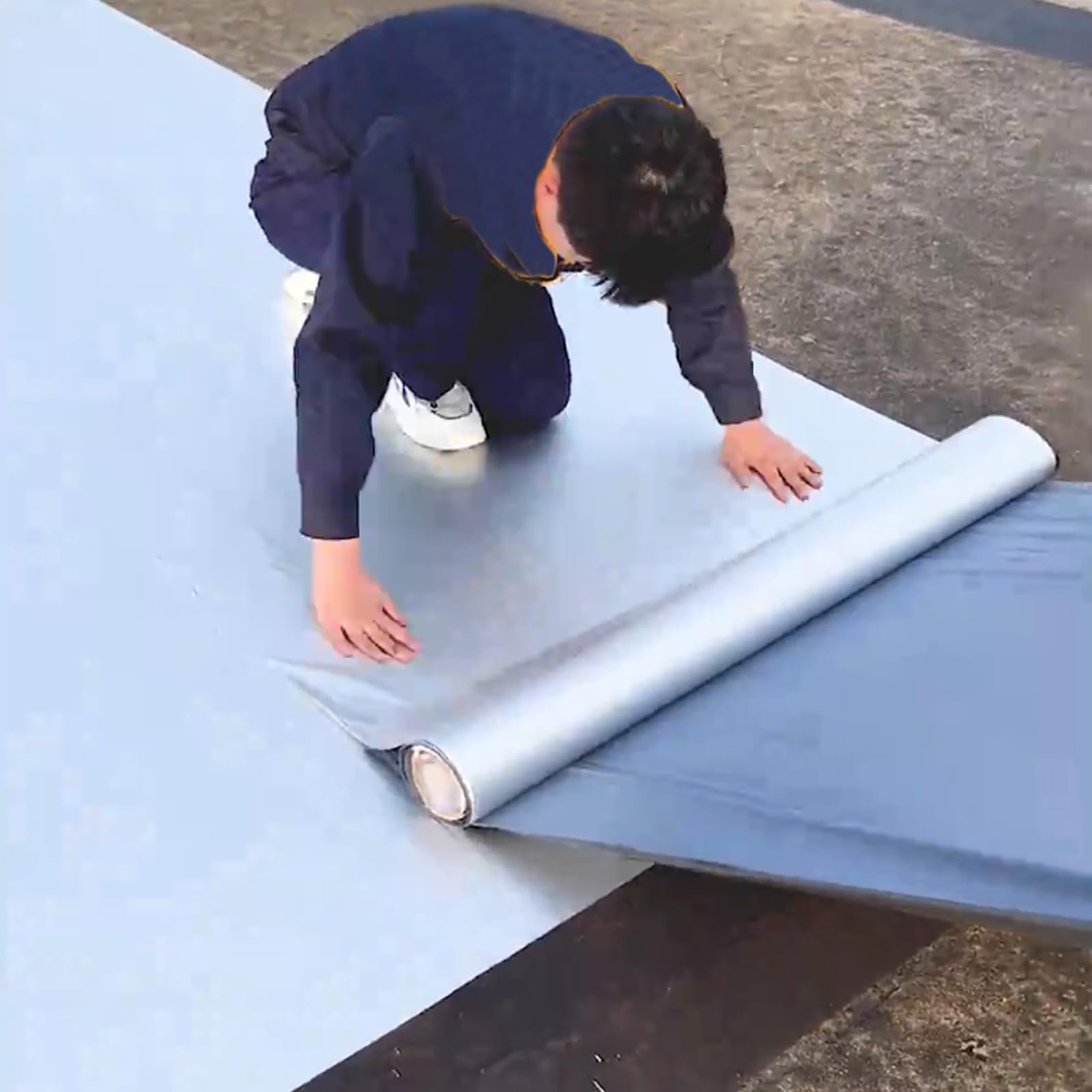【送料無料】防水シート 屋外 100cm*5m 屋根補修シート簡単施工 防水テープ 屋根材 水漏れ補修テープ 水漏れ防止テープ コンクリート ベ|modern