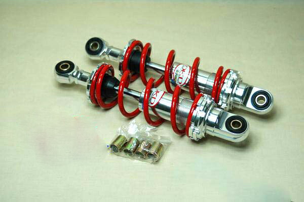 OKD サスペンション モンキー カブ DAX 荒巻 250mm アルミ 赤 B13|モダンワークス店