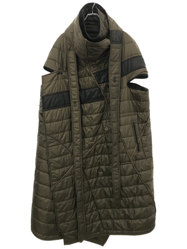 Demobaza デモバザ 変形ポリエステルパデットコート カーキ&times;ブラック F 【中古】 ITL1QUPMPEMQ｜MODESCAPE 店 24,539円
