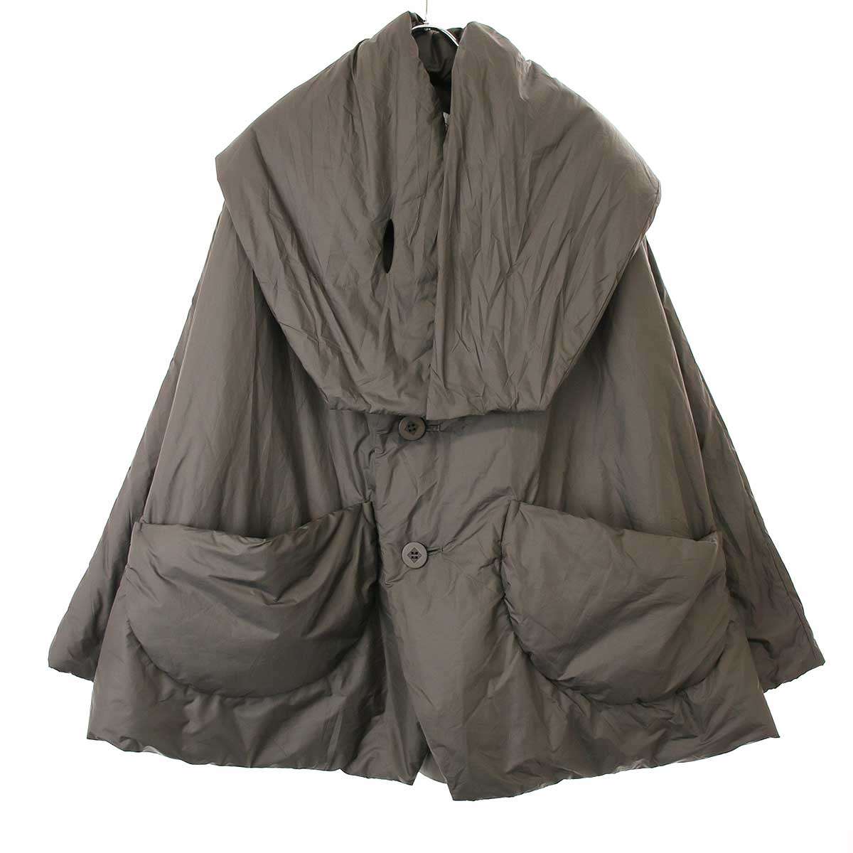 132.5 ISSEY MIYAKE 132.5イッセイミヤケ SURROUND PUFF JACKET サラウンドパファージャケット ブラウン 3 IK13FD342 【中古】 ITG3RGX90FQA｜MODESCAPE 店