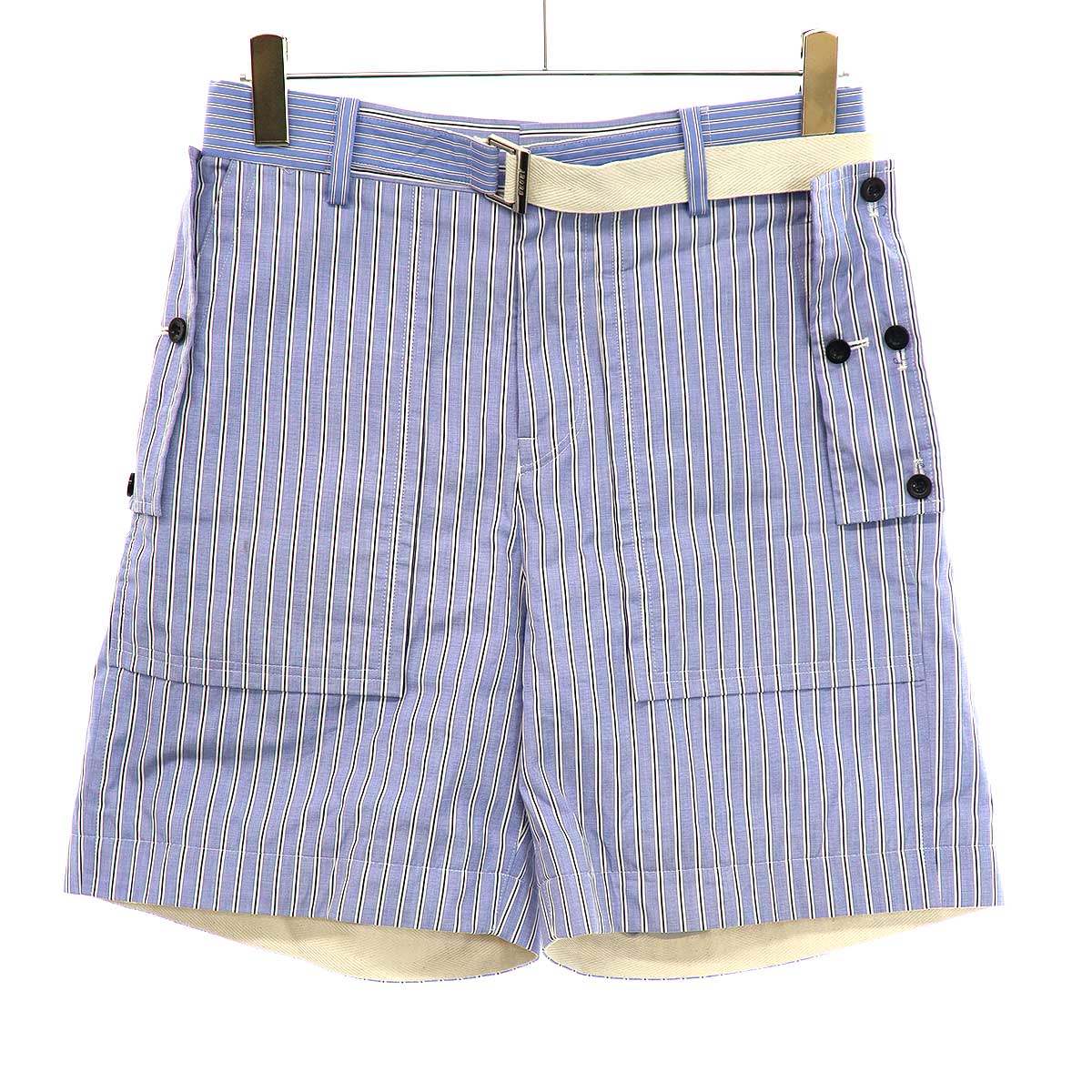 楽天市場】【中古】sacai 2024SS「Chalk Stripe Shorts