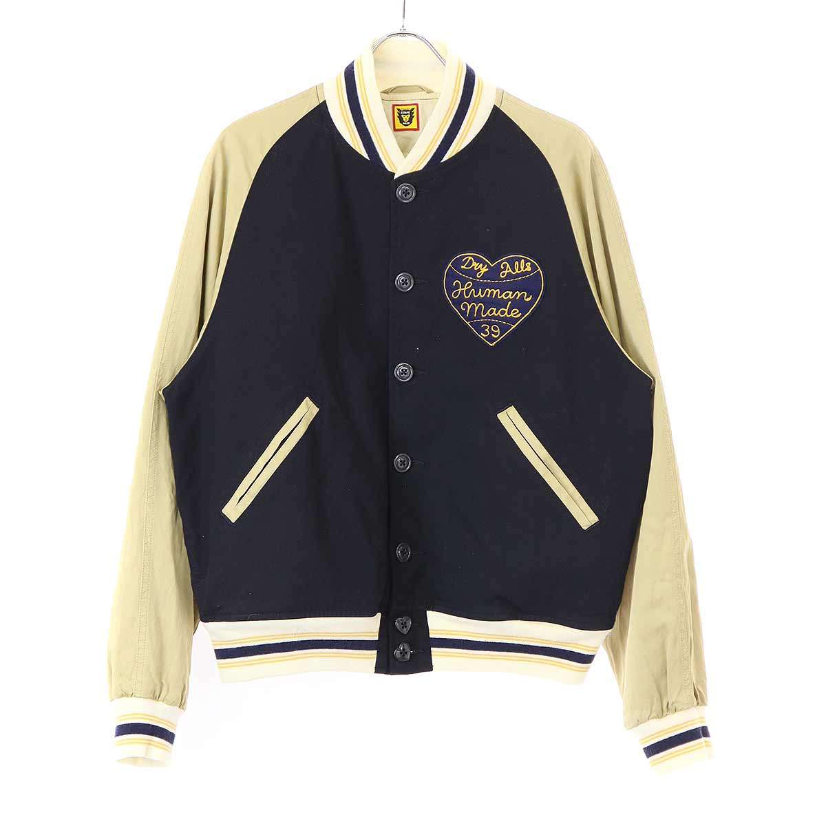 HUMAN MADE スタジャン　ネイビー　ブルゾン　激レア　廃盤モデル HUMAN MADE スタジャン ネイビー ブルゾン 激レア 廃盤モデル