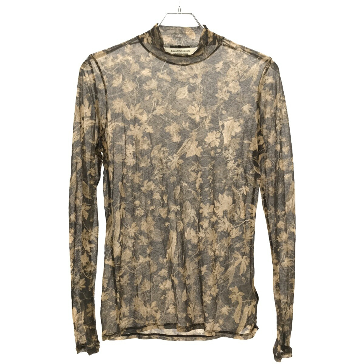 beautiful people / ビューティフルピープル ： 【レディース】sheer surf printed jersey crew neck top ： 1425310024 レディース】sheer surf printed jersey crew neck top