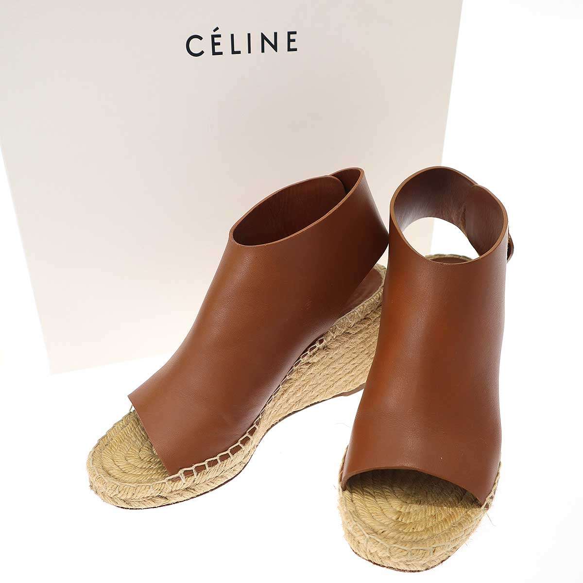 楽天市場】CELINE セリーヌ エスパドリーユ ウェッジソールサンダル