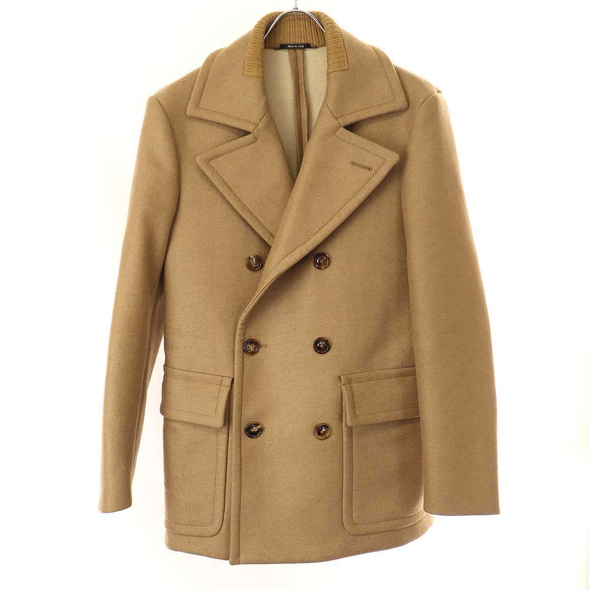 Maison Martin Margiela 14 メゾン マルタン マルジェラ 14 12AW REPLICA Officers Peacoat Pコート S30AM0218 キャメル 44 【中古】 IT0FP2MY2XYG｜MODESCAPE 店
