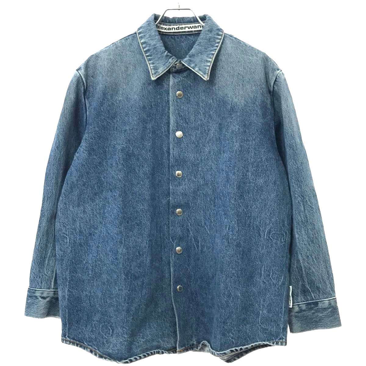◆Alexander Wang 23AW◆キルティング デニム ジャケット/Blue◆ ◇Alexander Wang 23AW◇キルティング デニム ジャケット/Blue