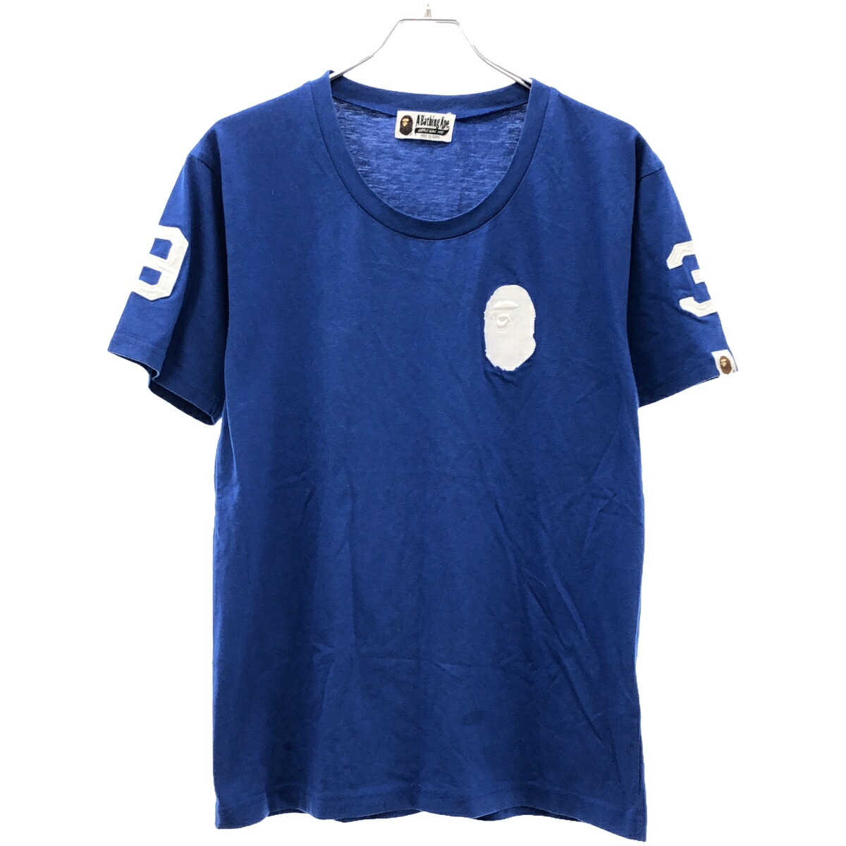 A BATHING APE ストーン付き！半袖Tシャツ　BAPE エイプ A BATHING APE(アベイシングエイプ) 90's rhinestone shark T