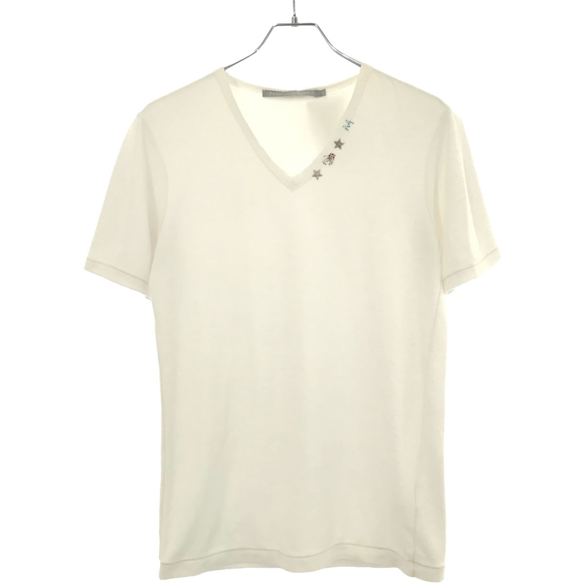 【美品】フランシストモークス　レオパードミックス ハイビスカルスワロシャツ 3 美品】フランシストモークス レオパードミックス ハイビスカル