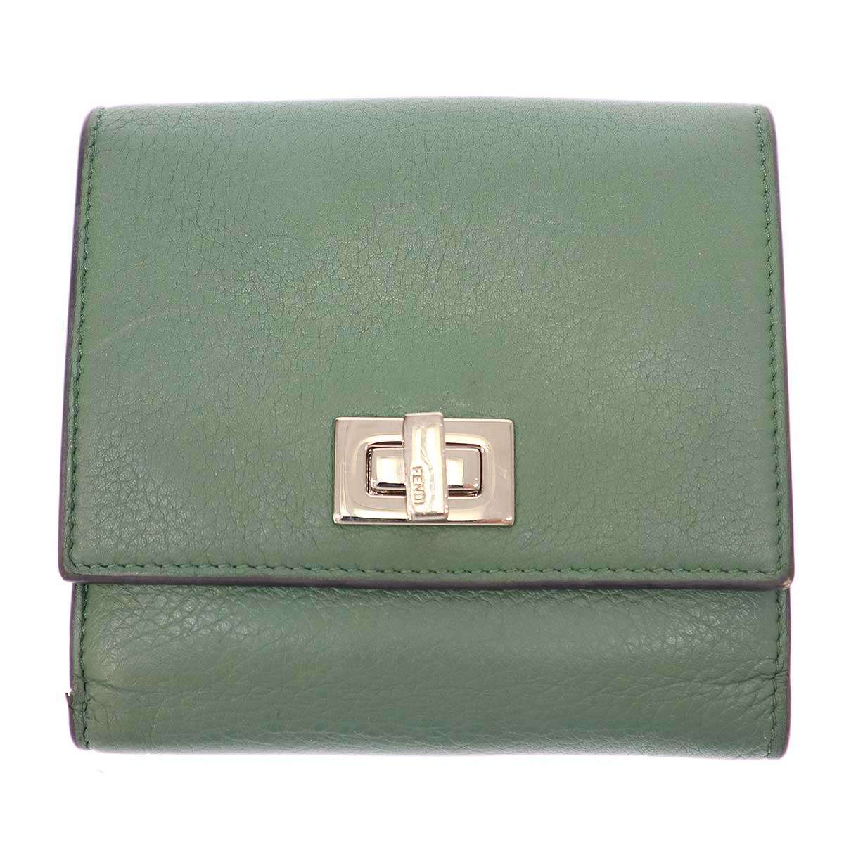 希少✨ フェンディ ピーカブー セレリア 折り財布 グレー ターンロック レザー 楽天市場】【フェンディ】Fendi ピーカブー セレリア レザー ターン