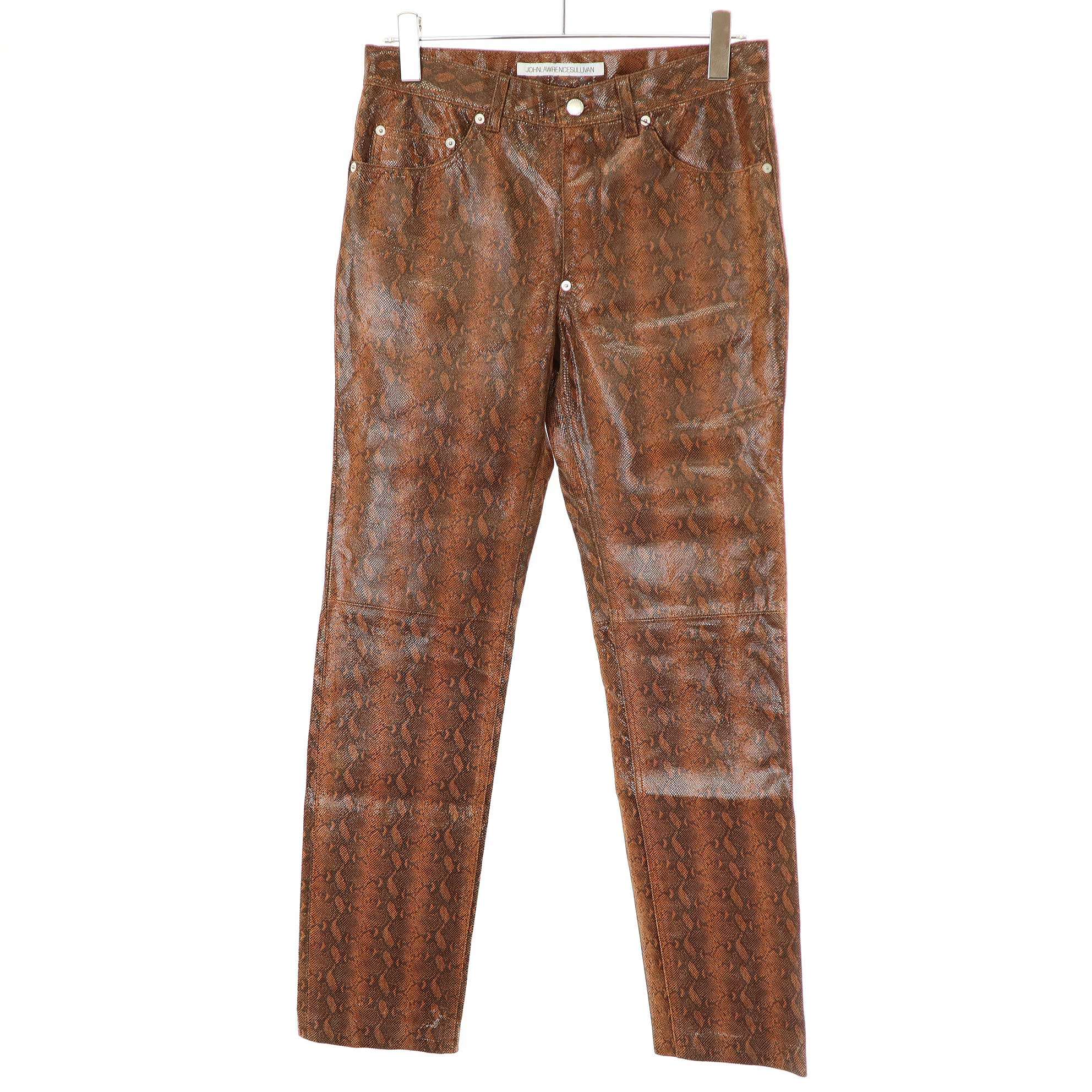 JOHNLAWRENCESULLIVAN コットンパンツ Washed denim super wide pants