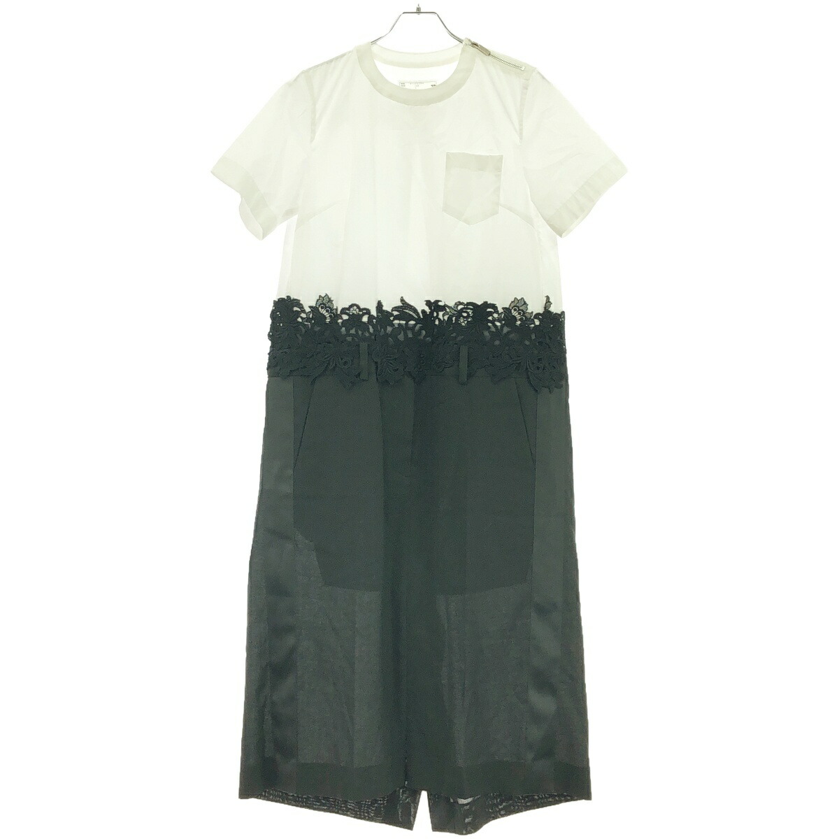楽天市場】sacai サカイ 23AW Cotton Jersey x Satin Dress