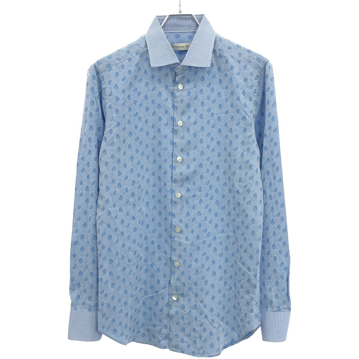 ETOR 総柄シャツ イタリア製 パープル エトロ 長袖 Mサイズ 楽天市場】【中古】 ETRO （エトロ）鳥 バード 総柄 シャツ ｼｬﾂ