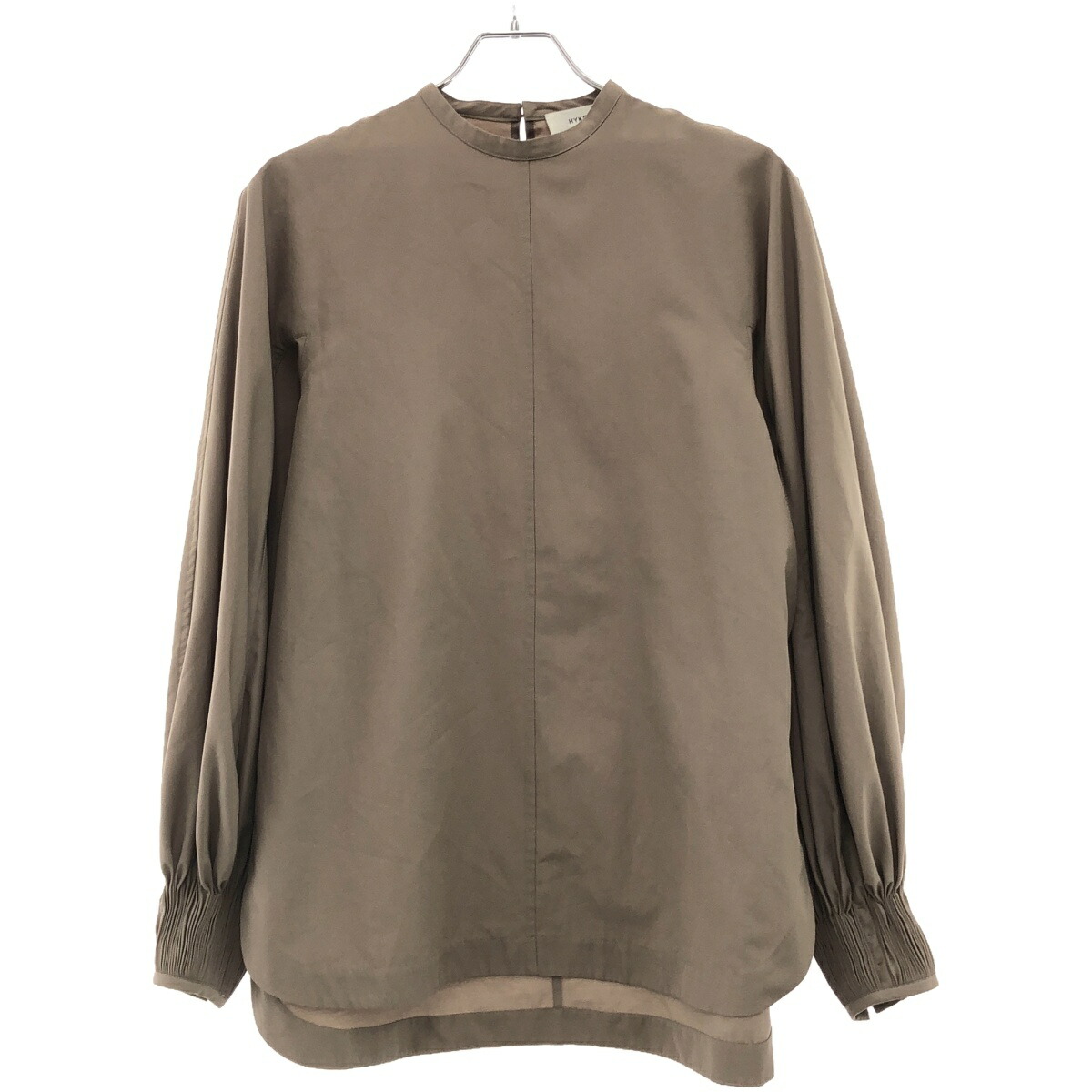 HYKE ハイク 21SS TASLAN TWILL TOP プルオーバーブラウス 211-15121 カーキグレー系 1 ITV9UEHC5Z77 楽天市場】HYKE ハイク 21SS TASLAN TWILL TOP プルオーバー