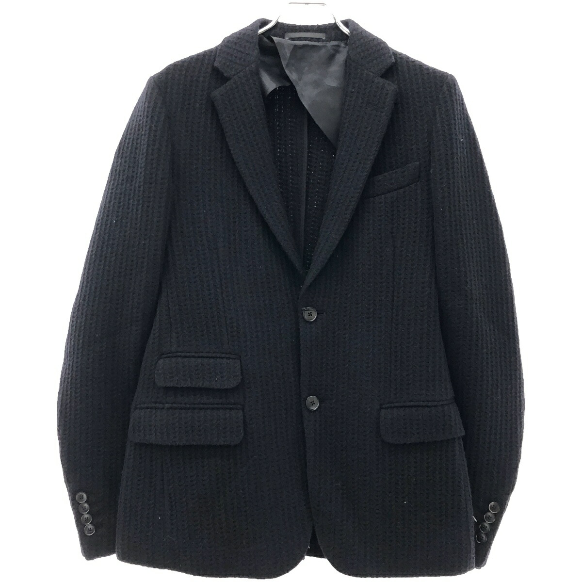 BERLUTI カシミヤ テーラード ジャケット 黒 Berluti ベルルッティ BERLUTI ジャケット カリグラフィ