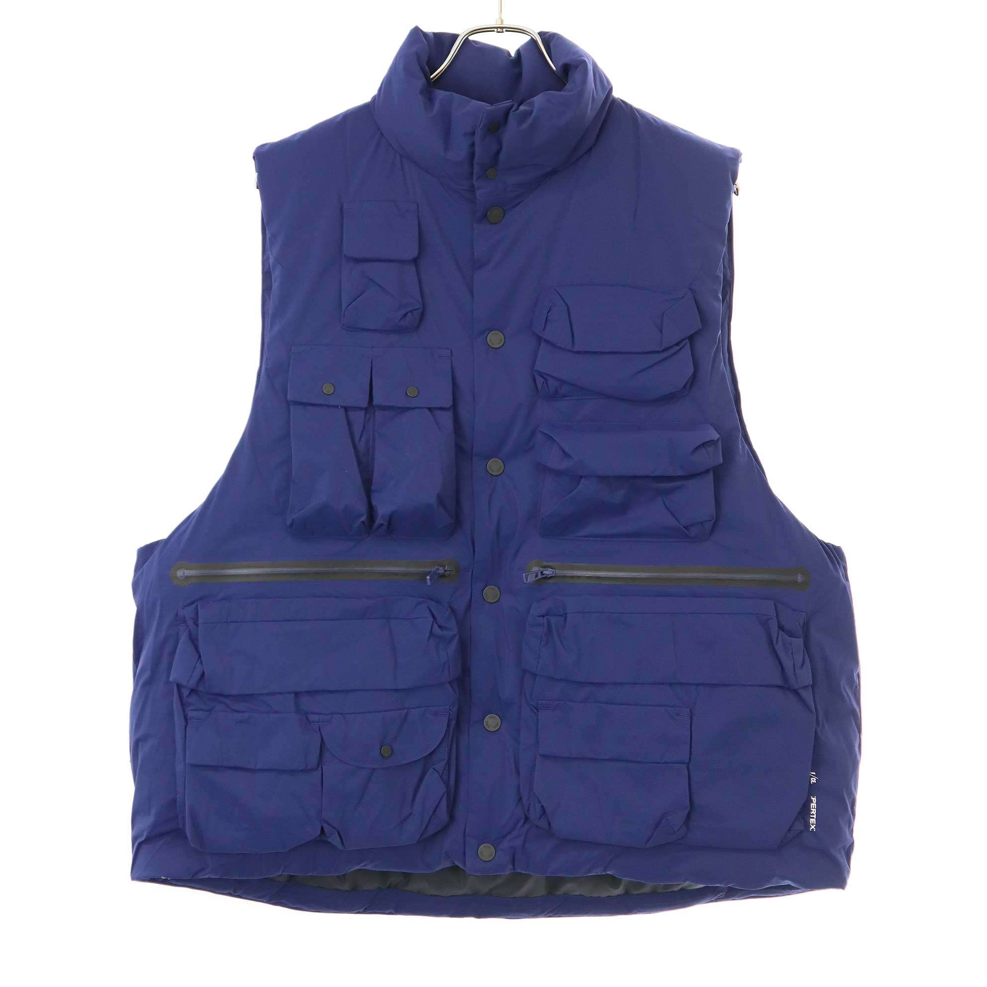 FCRB ブリストル 22AW DOWN VEST バンダナ ダウン ベスト 紺 FCRB DOWN VEST ダウンベスト バンダナ